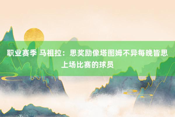 职业赛季 马祖拉：思奖励像塔图姆不异每晚皆思上场比赛的球员