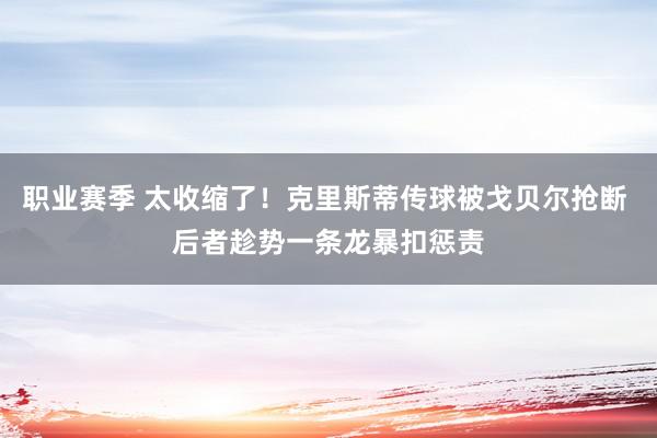 职业赛季 太收缩了！克里斯蒂传球被戈贝尔抢断 后者趁势一条龙暴扣惩责