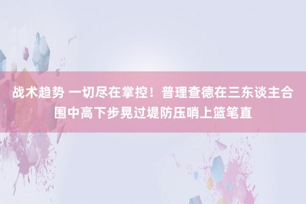 战术趋势 一切尽在掌控！普理查德在三东谈主合围中高下步晃过堤防压哨上篮笔直