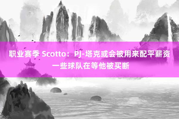 职业赛季 Scotto：PJ-塔克或会被用来配平薪资 一些球队在等他被买断