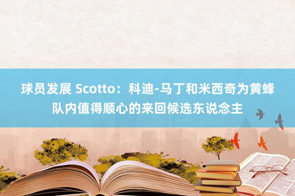 球员发展 Scotto：科迪-马丁和米西奇为黄蜂队内值得顺心