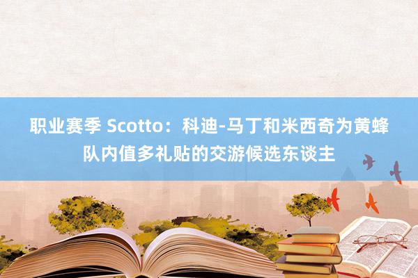 职业赛季 Scotto：科迪-马丁和米西奇为黄蜂队内值多礼贴